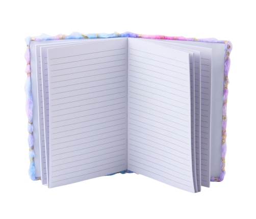 Plush Notebook Notebook Lined Gold Stars Pastel A5 80 Sheets