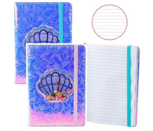 Notebook Notebook Lined Shell With Confetti Holographic A5 70 Sheets