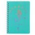 Holographic Mermaid Turquoise Lined Notebook A6 80 Sheets