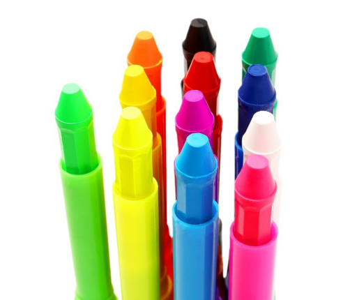 Face Painting Set - Marker Pens - Colored Pencils - 12 pcs