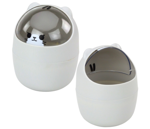Mini Teddy Bear Basket for Desk Table Graphite Gray 1L 16cm