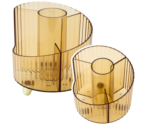 School Supplies Organizer Office Transparent Yellow