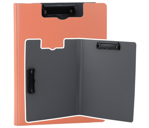 Board with Cover Two Clips A4 Plastic Pink