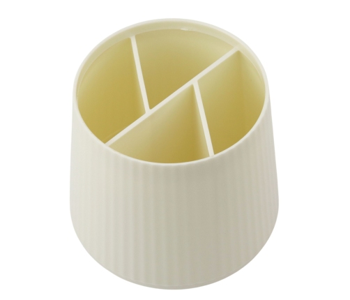 Cosmetics Organizer Office Supplies 5 Compartments Beige