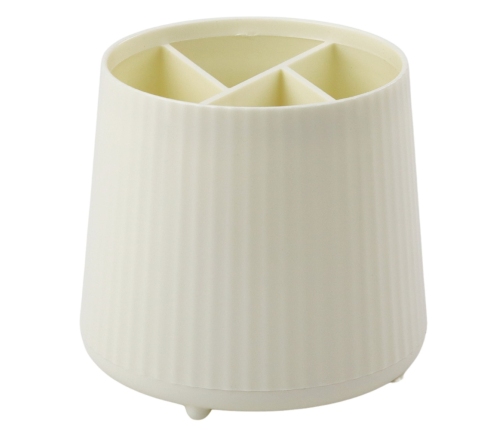 Cosmetics Organizer Office Supplies 5 Compartments Beige