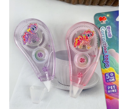Correction Tape Mouse School Office 6m x 5mm Unicorn Pink Purple
