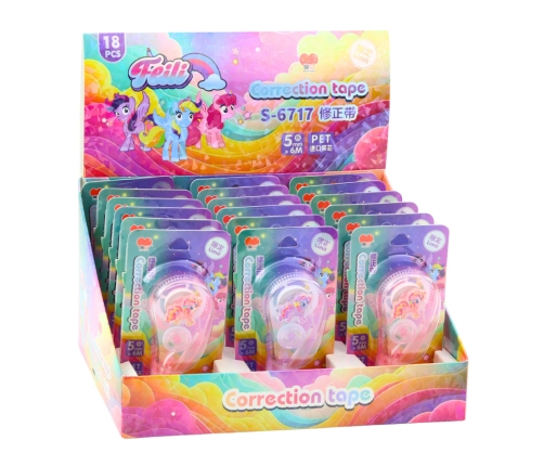 Correction Tape Mouse School Office 6m x 5mm Unicorn Pink Purple