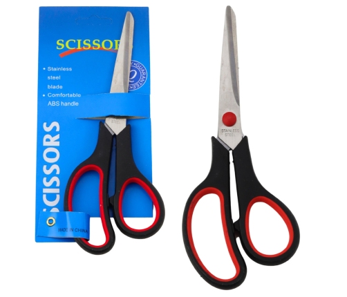 Large Office Scissors for Schools, Universal, Non-slip, 19.5cm