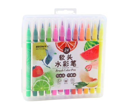 Markers, felt-tip pens, intense colors, fragrant, 12 pcs.