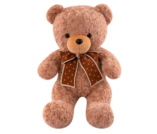 Plush Mascot Cuddly Toy Teddy Bear With Bow Polka Dots 45cm