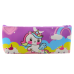 School Pencil Case for Girls with Unicorn Motif Colorful Pastel