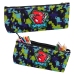 Pencil Case Space Dinosaur Pixels Blue Green 20x8cm