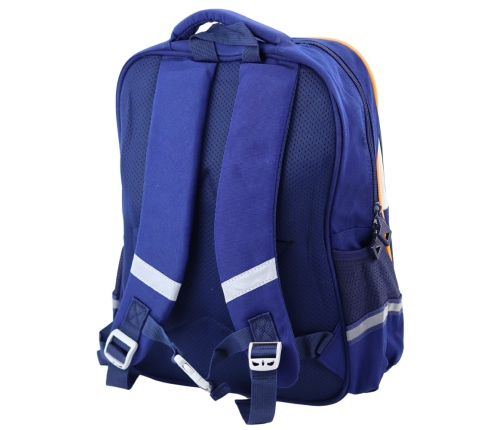 School Backpack Space Patches With Pencil Case Navy Blue 16L