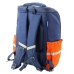 School Backpack With Dinosaur Chest Strap Navy Blue 22L