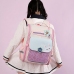 School Backpack With Rabbit Chest Strap Pastel 21L