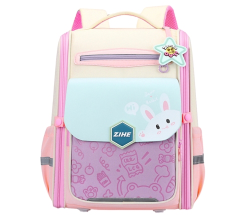 School Backpack With Rabbit Chest Strap Pastel 21L