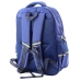 School Backpack With Patch Chest Strap Navy Blue 20L