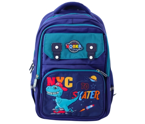 Children's School Backpack Dinosaur Blue 41x30x16 cm