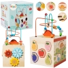 Educational Cube Sensory Sorter 5 Levels Wooden Educational Cube Sensory Sorter 5 Levels Wooden