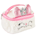 Plush Children's Cosmetic Bag Bunny Glitter White 20cm
