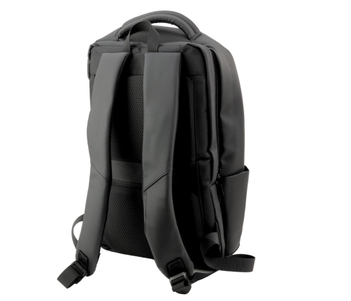 City Business Backpack USB Laptop Pocket Black 41x29x14 cm