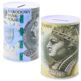 Metal Money Box For Children 500 Zloty Banknote 15 x 10.5cm