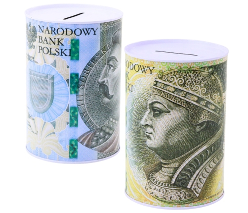 Metal Money Box For Children 500 Zloty Banknote 15 x 10.5cm