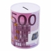 Metal Piggy Bank Tin 200 Euro Banknote 16.5 x 12cm