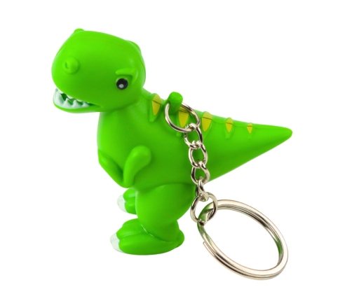 Dinosaur Backpack Keychain LED Flashlight Sounds Mix Color