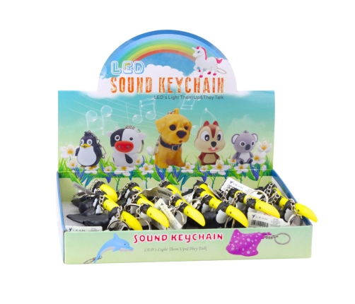 Toucan Backpack Keychain LED Flashlight Sounds