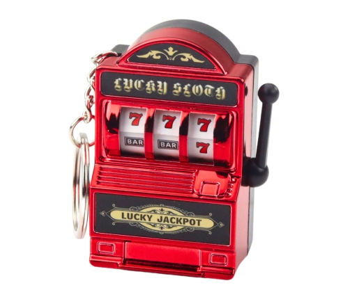Schlüsselanhänger Mini Casino Spielautomat Spielautomat Moving Bar Mix Farbe