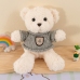 Plush Mascot Cuddly Toy Teddy Bear White Gray Sweater 26cm