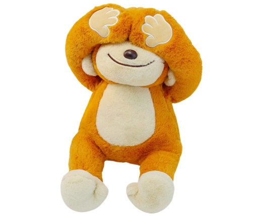 Plush Mascot Cuddly Toy Monkey With Magnets Brown 23cm