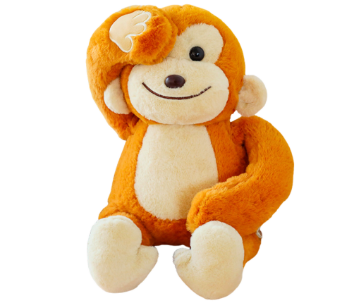 Plush Mascot Cuddly Toy Monkey With Magnets Brown 23cm