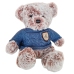 Plush Mascot Cuddly Toy Teddy Bear Gray Blue Sweater 21cm
