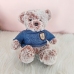 Plush Mascot Cuddly Toy Teddy Bear Gray Blue Sweater 21cm