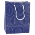Paper Gift Bag Silver Wavy Lines 23 x 18 x 10.5 cm