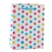 Gift Bag Hearts Stars Dots Stripes Colored 23 x 18 x 10.5 cm
