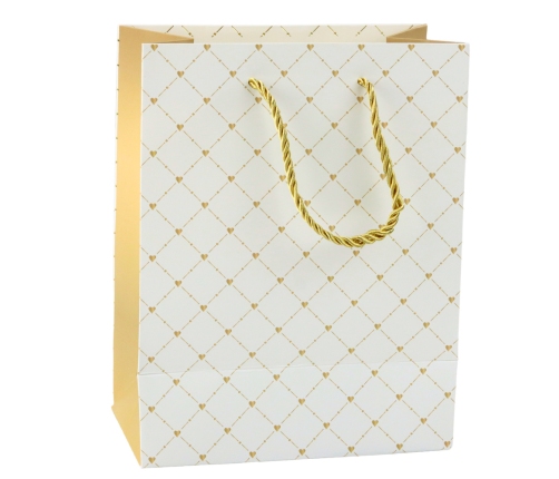 Paper Gift Bag Shiny Hearts 23 x 18 x 10.5 cm
