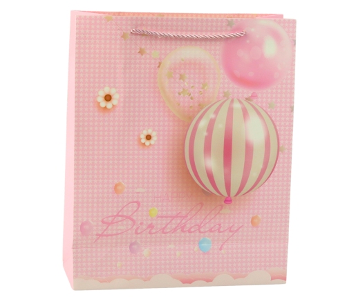 Birthday Gift Bag Happy Birthday Balloons 32 x 26 x 12 cm
