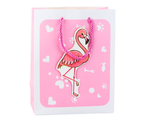 Gift Bag 3D Animals Pastel 23x 18 x 10cm