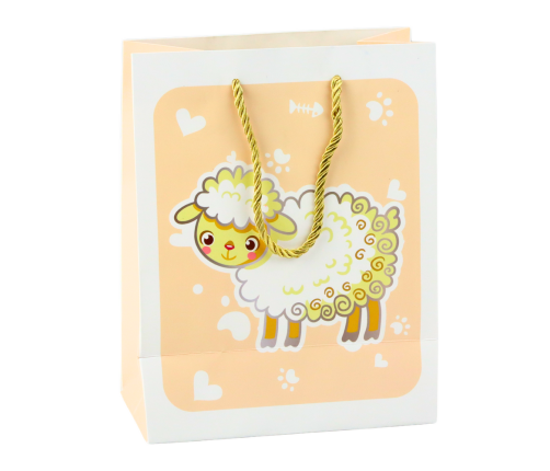 Gift Bag 3D Animals Pastel 23x 18 x 10cm