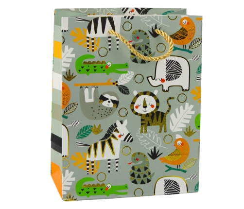 Safari Animals Paper Gift Bag 23 x 18 x 10.5 cm