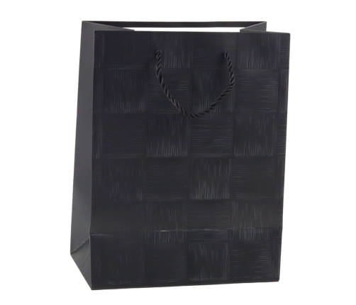 Gift Bag Structured Squares Elegant 23 x 18 x 10 cm
