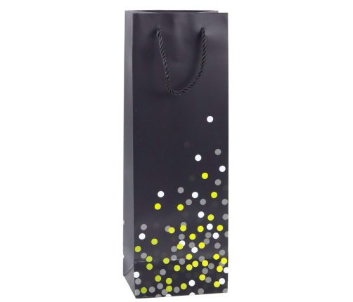 Wine Bottle Gift Bag Polka Dots 36 x 12 x 9cm