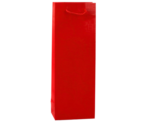 Wine Bottle Gift Bag Pattern With Inscriptions 35 x 12 x 9 cm