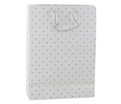 Classic Gift Bag with Gold Dots 41 x 30 x 12 cm