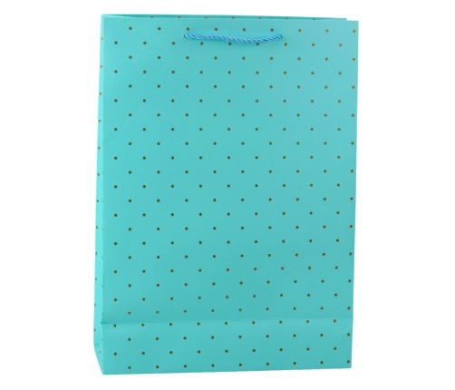 Classic Gift Bag with Gold Dots 41 x 30 x 12 cm