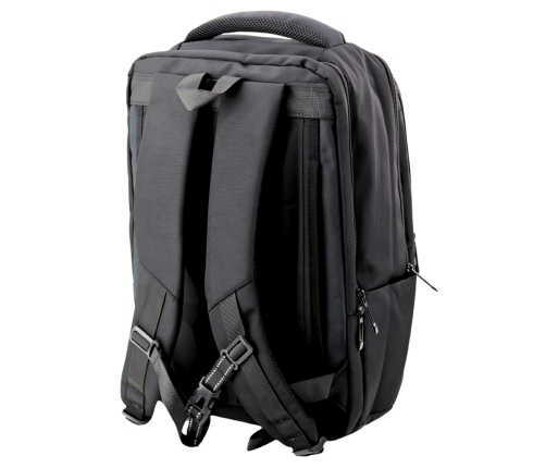 City Business Backpack USB Chest Strap Black 26L