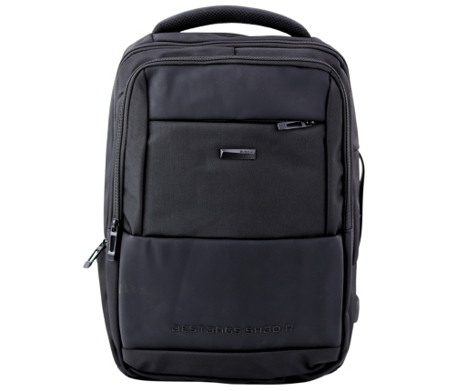 City Business Backpack USB Chest Strap Black 26L